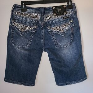 Miss Me Bermuda Denim Shorts